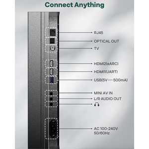 32-Inch Smart Outdoor <b>TV</b> with Full Sun Visibility 1500 Nits Brightness Waterproof Voice Control Remote for Patio Deck - Product Image 3