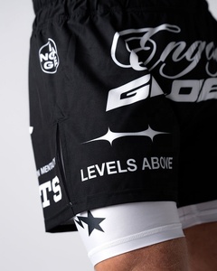 Pantalones Cortos de Boxeo y MMA con Estampado por Transferencia de Calor Personalizados, Diseño Nuevo, Estampado de Leopardo, Unisex, Ligeros, Elásticos y Transpirables - Product Image 2