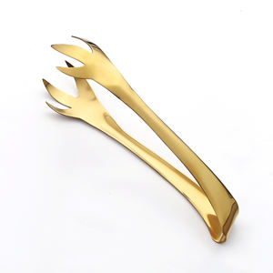 Pinzas de cocina nuevas, chapadas en oro premium, resistentes, con elegante acabado dorado, precio económico, pinzas Gokd. - Product Image 2