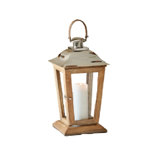 Lámpara de Mesa Decorativa, Farol de Madera Natural Color Marrón para Decoración Interior y Exterior, Artesanía de Faroles - Product Image 5