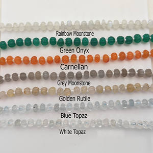 Carnelian Carved Gemstone Pumpkin Beaded Strands 8 Inch Long Loose Stone Melon Bead Strand Supplier from India - Product Image 3