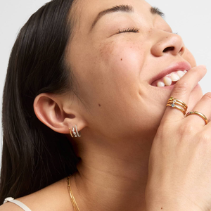 Pendientes de Aro de Plata de Ley 925 con Baño de Oro y Diamantes Cultivados en Laboratorio, Certificados por Terceros, Elegantes, Duraderos, Joyería de Lujo para Regalo - Product Image 4