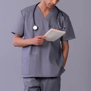 Ensemble de chemise et de pantalon de style haut de gamme, uniforme de travail, taille élastique, vente au Pakistan, look de marque, uniforme de travail pour hôpital - Product Image 3