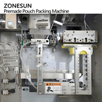 ZONESUN ZS-AFS04 tam otomatik üç kafa Premade kese granül tartı doldurma kapaklama makinesi