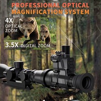 Ночной прицел NV700S с креплением на оружие, экраном 3,8 дюйма, зумом 2x-7x, стабилизацией изображения и Wi-Fi для охоты на открытом воздухе