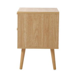 Contemporary Modern Solid <b>Wood</b> Foldable <b>Bedside</b> <b>Cabinet</b> with Drawers Nightstands for Home Bedroom Furniture - Product Image 6