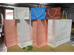 Bolsas de Compra de Papel Ecológicas Color Marfil, Embalaje para Cosméticos, Fabricante Vietnamita, Impresión Personalizada, OEM, ODM, Venta al Por Mayor de Fábrica - Product Image 2