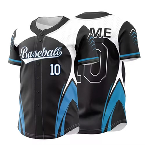 Camiseta de Béisbol de Talla Grande con Color Personalizado a Precio Accesible, 100% Poliéster, Logotipo OEM al por Mayor, Uniforme de Béisbol - Product Image 5