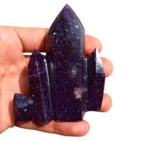 Tour de cristal de Lepidolite multi-point la plus vendue, grappes violettes naturelles, pour la guérison, le Feng Shui et le Reiki