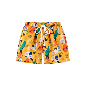 Short de Plage pour Homme Style High Street Logo Personnalisé Impression par Sublimation Motif Solide Surf Maillot de Bain avec Troncs Peints - Product Image 1