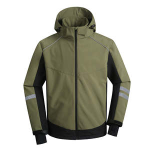Veste Softshell Tactique Personnalisée pour Homme, Coupe-Vent, Polaire, à Capuche, pour Sports de Plein Air, Tenue de Travail Hiver, Fermeture Éclair, Coupe Ample, Fermeture Avant - Product Image 3