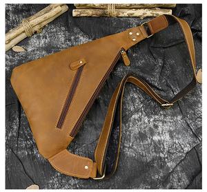 Bolso de cuero genuino pequeño elegante para ella Sling monedero bandolera caramelo lado del bolso de mano - Product Image 6