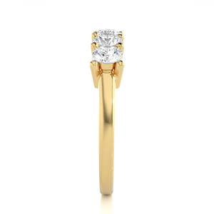 Indian Supplier Moissanite Engagement <b>Ring</b> with Matching Earrings 14K Gold Plated IGI Certified Luxury <b>Couples</b> <b>Ring</b> - Product Image 5