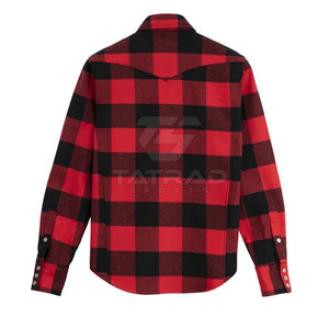 Chemise en flanelle pour homme de haute qualité, manches longues, respirante, légère, écologique, 100% coton, décontractée - Product Image 2