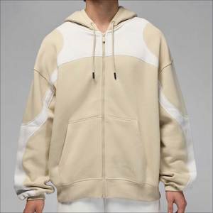 Sweat à capuche unisexe en molleton de haute qualité, surdimensionné, à fermeture éclair, brodé pour le streetwear, respirant en coton pour l'automne - Product Image 3