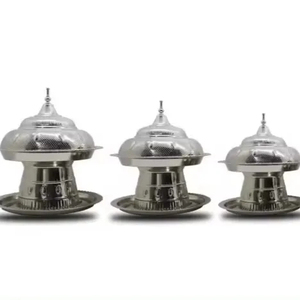 Casserole extérieure en bois et en métal de style arabe de luxe vert assurant une chaleur et une élégance parfaites des aliments avec un couvercle sécurisé - Product Image 2