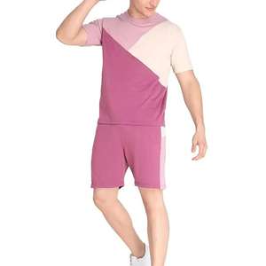 Survêtement coupe-vent deux pièces à broderie personnalisée pour hommes, ensembles short et manches courtes en nylon et polyester au genou - Product Image 5