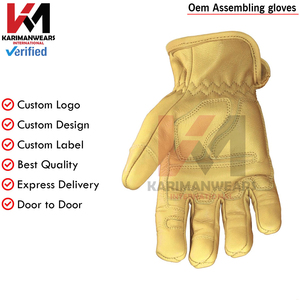 Guantes de Trabajo Hechos a Mano, Color Marrón, Duraderos, Ligeros, Servicio OEM ODM, Personaliza tus Propios Guantes - Product Image 3
