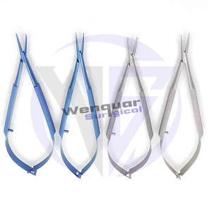 Pinzas Portaagujas Oftálmicas de Acero Titanio Azul para Microcirugía de Cataratas, Instrumentos Más Vendidos, Artículo Personalizado - Product Image 5