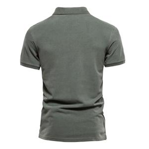 Nouveau polo pour hommes de Style professionnel pour l'été à la mode à manches courtes hauts Logo personnalisé motif imprimé ODM vêtements en tissu - Product Image 3
