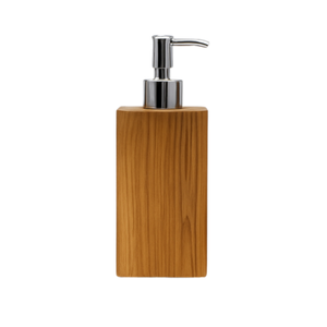 ARTERRA Distributeur de savon liquide rechargeable en teck massif écologique de luxe, fabriqué à la main, avec un design moderne pour la salle de bain - Product Image 4