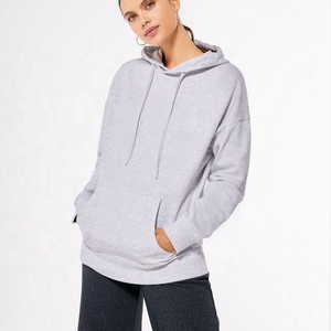 Sweat-shirts oversize pour femmes, très tendance, couleur violette, 100% coton jersey, écologiques, respirants, légers, avec poches cargo sur le devant - Product Image 4