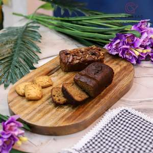 Planche à découper en bois de Sheesham, forme ovale, planche à découper en bois massif pour légumes, viande, fruits, durable, rustique, cuisine - Product Image 6