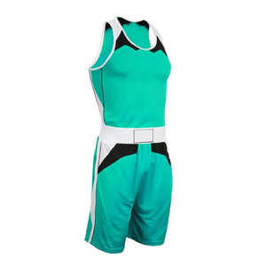 Chaleco de boxeo y kit corto Uniforme de boxeo 100% Uniformes de poliéster Uniforme de boxeo unisex a la venta 2025 - Product Image 1