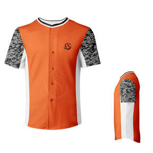Maillot de baseball pour équipe, faible MOQ, pour adultes, 100% polyester, respirant, séchage rapide, couleurs personnalisées, logo, vêtements de sport de haute qualité - Product Image 1