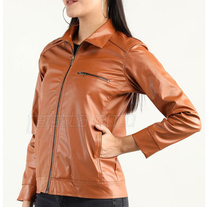 Blouson en cuir pour moto léger pour femme, facile à porter, en stock - Product Image 4