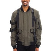 Blouson Bomber Homme 2026 – Fermeture Éclair, Bretelles Ajustables, Décontracté, Coupe-Vent, Imperméable, Respirant, Écologique – Vêtement d'Extérieur Hiver