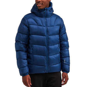 Down Puffer Hooded <b>Jacket</b> <b>Jacket</b> Wholesale Outdoor Use Polyester Stand warm quilted waterproof coat Modern Streetwear Puffer - Product Image 5