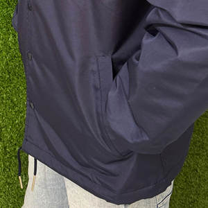 Veste de pluie en nylon à la mode pour hommes, logo personnalisé, coupe-vent pour entraîneurs, vestes légères, sports d'automne en ligne, vente pour garçons - Product Image 6