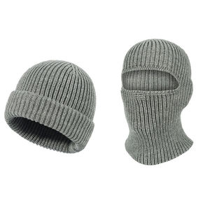 Winter Unisex Plush Beanie One Hole Ski Hat Breathable Waterproof Acrylic <b>Balaclava</b> & Ski Mask Outdoor Windproof - Product Image 1