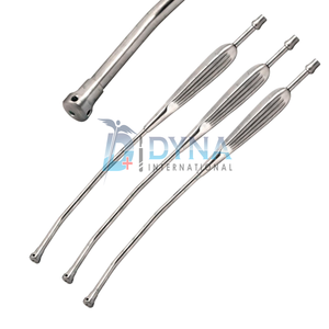 Ensemble de tubes d'aspiration Yankauer 3 pièces 14 "taille adulte | Instruments d'aspiration chirurgicale réutilisables | Certifié CE - Product Image 4