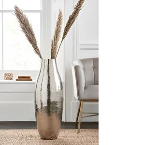 Vase de sol moderne et contemporain en acier inoxydable, pièce décorative polyvalente et élégante pour bureau à domicile, nouveauté pour la conception de murs - Product Image 4