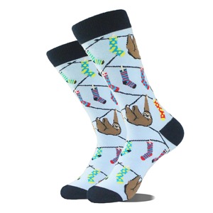 100% Cotton <b>Men's</b> <b>Socks</b> Printed Custom Logo Breathable Soft <b>Warm</b> Trendy Stretchable Mid-Length Anti-Bacterial for Autumn - Product Image 5