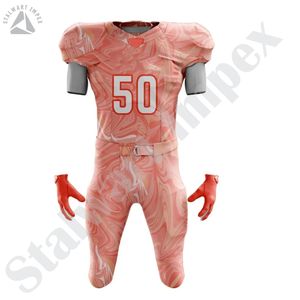 Uniforme de fútbol con nombre de equipo personalizado de alta calidad, ropa de equipo para hombres, uniformes de fútbol americano a la venta - Product Image 6