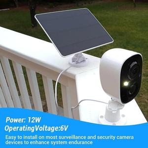 แผงโซลาร์เซลล์12W กันน้ำได้, แผงโซลาร์เซลล์แข็ง10W 12W 6V สำหรับกล้อง/ระบบรักษาความปลอดภัยไร้สายกริ่งหน้าประตูรถยนต์กระพริบตา - Product Image 2