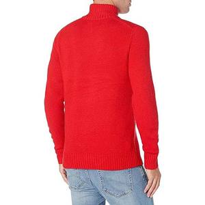 Suéter de Punto Jacquard Personalizado OEM/ODM 2025 2026, Antiarrugas, de Secado Rápido, de Algodón, con Cuello Camisero, para Hombre, Invierno - Product Image 3