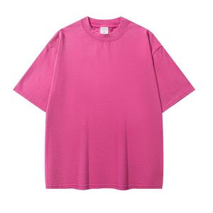 T-shirts unisexes en coton 100% 320G, lavage à l'acide, fabricant, t-shirts pour hommes, grande taille, streetwear hip-hop, t-shirt surdimensionné vintage - Product Image 4