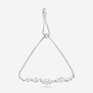 Zircon <b>Bracelet</b> 191931 Marquise Cut Diamond Shape Zinc Alloy Material for Parties - Product Image 4