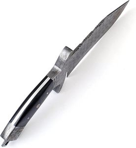 Handmade Damascus Steel Fixed Blade <b>Knife</b> with Black Micarta <b>Handle</b> and Leather Sheath OEM Multipurpose Camping <b>Knife</b> - Product Image 3