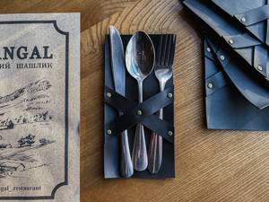 Porta Cubiertos Enrollable de Cuero de Lujo Premium, Resistente al Agua y a los Golpes, Organizador de Utensilios para Hoteles y Restaurantes, Compra al por Mayor - Product Image 5