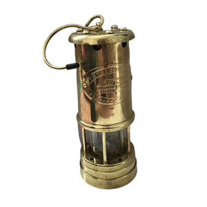 Latest Design Round Shape Lamp With Prime Quality Customized Size Brass Table Top Miner Lamp From India - Product Image 4