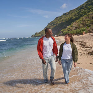 Veste bomber en laine légère d'été Ultifresh, en polyester, coupe-vent, unisexe, décontractée, imperméable, fermeture éclair, séchage rapide, écologique - Product Image 2