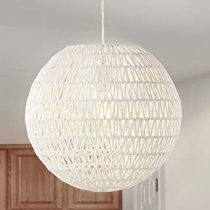Hot selling rattan hanging <b>ball</b> shape lamp shades lighting rope decorative customize hanging pendant lamp handmade chandelier - Product Image 2