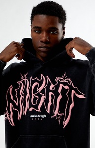 เสื้อฮู้ดผ้าฝุ่นแอซิดพร้อมโลโก้ออกแบบได้ตามต้องการ - Product Image 3