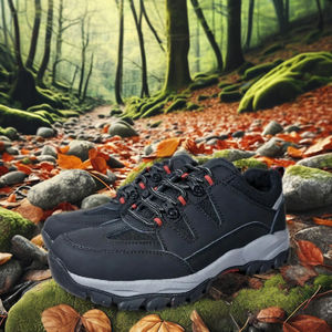 ठोस पत्थर का फीता-अप हल्के एंटी-स्लिप पंक्चर-प्रतिरोधी मिडसोल यूरोपीय मानक कारखाने मूल्य nubuck काउwwidhide सुरक्षा जूते - Product Image 1