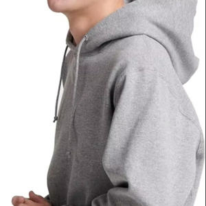 Sudaderas con capucha informales de invierno para hombre, Color sólido, 100% algodón, forro polar, ajuste Regular, secado rápido y transpirable, alta calidad - Product Image 3